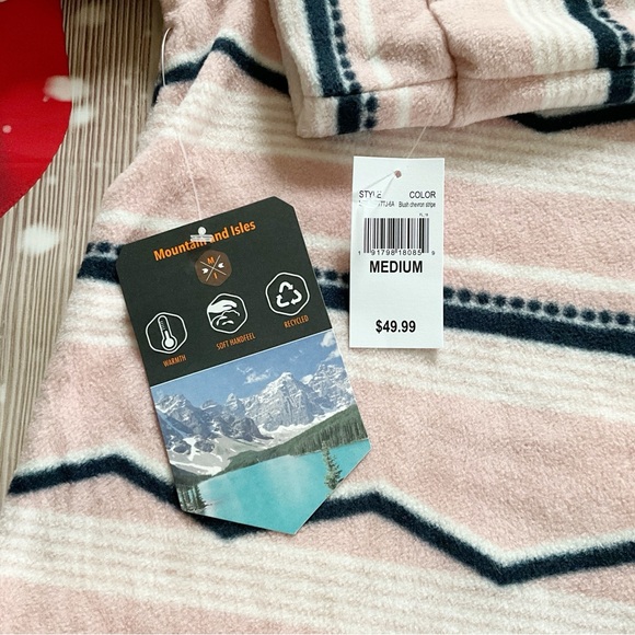 NWT Mountain and Isles Fleece Striped Turtleneck Sweatshirt - Picture 6 of 9